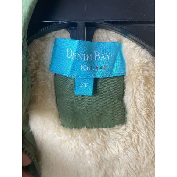 Olive Denim Bay Kids Jacket 3T - Picture 5 of 10